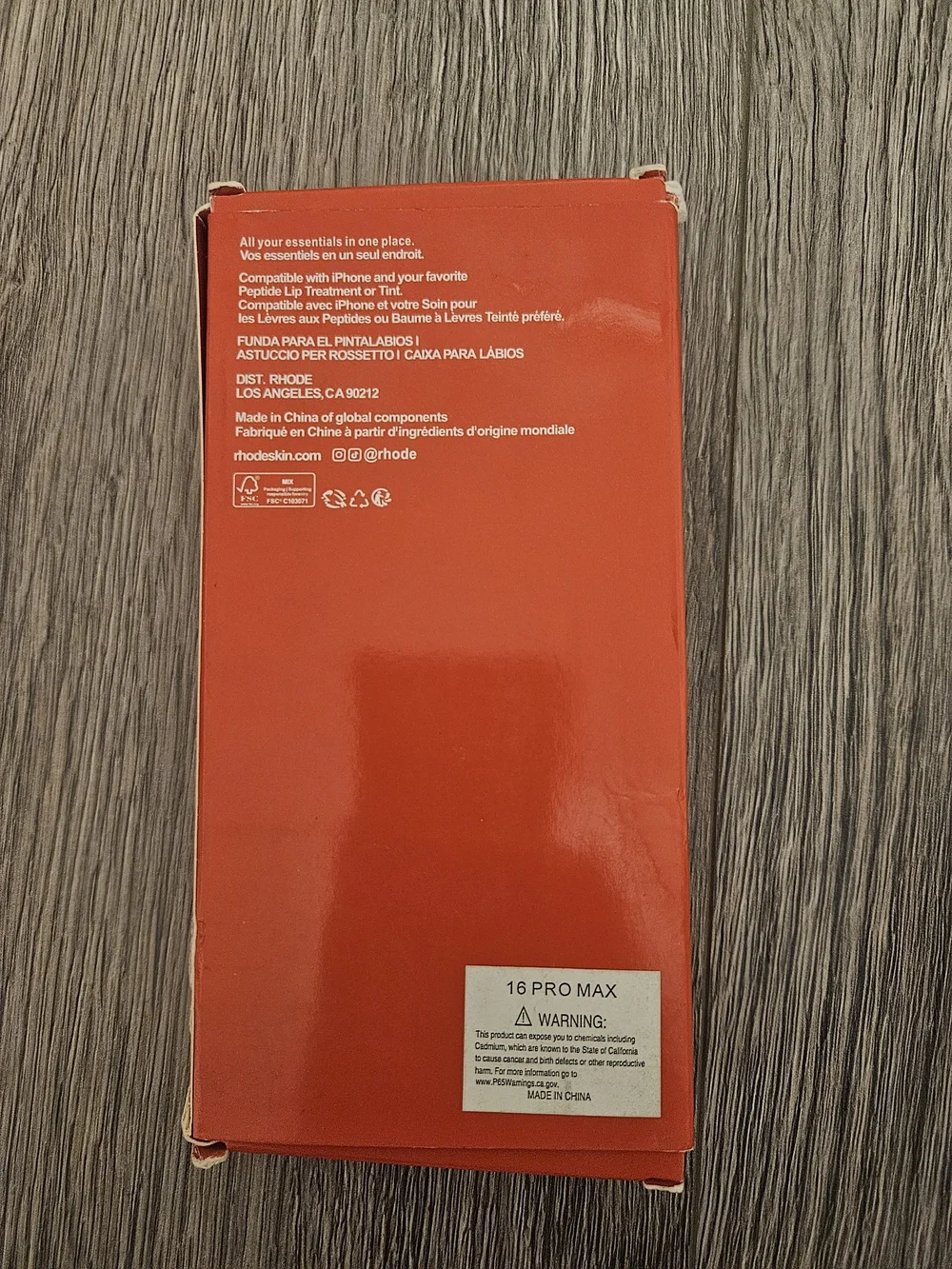 RHODE Red Phone Case Iphone 16 Pro Max